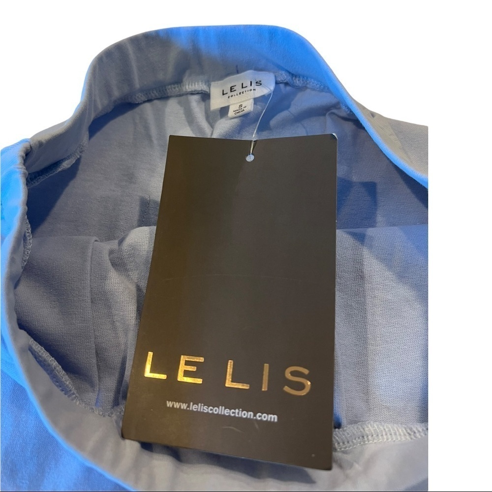Le Lis Ultra Mini Knit Baby Blue Back Pocket Pull On Skirt Small SS6597 - Picture 9 of 11